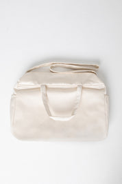 Elisabetta Franchi Bambina Mum Bag In Duchesse con Ricamo Logo ENBO0270RA016 MILK