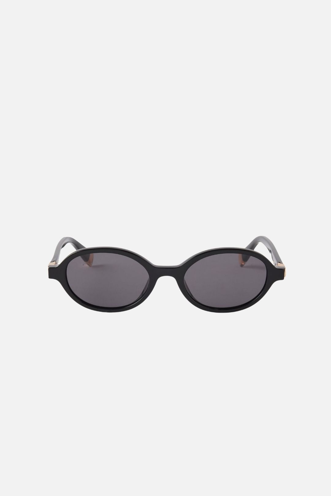 Furla Occhiali Da Sole Ovali In Acetato Nero WD00154 A.0116 O6000