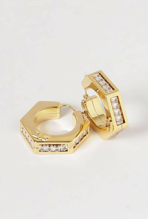 Elisabetta Franchi Orecchini a Cerchio con Micro Logo e Finitura Dorata OR67B62E2 ORO GIALLO