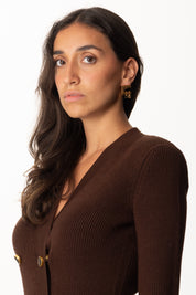 Elisabetta Franchi Orecchini Cc con Charms Logo OR03K56E2 ORO GIALLO