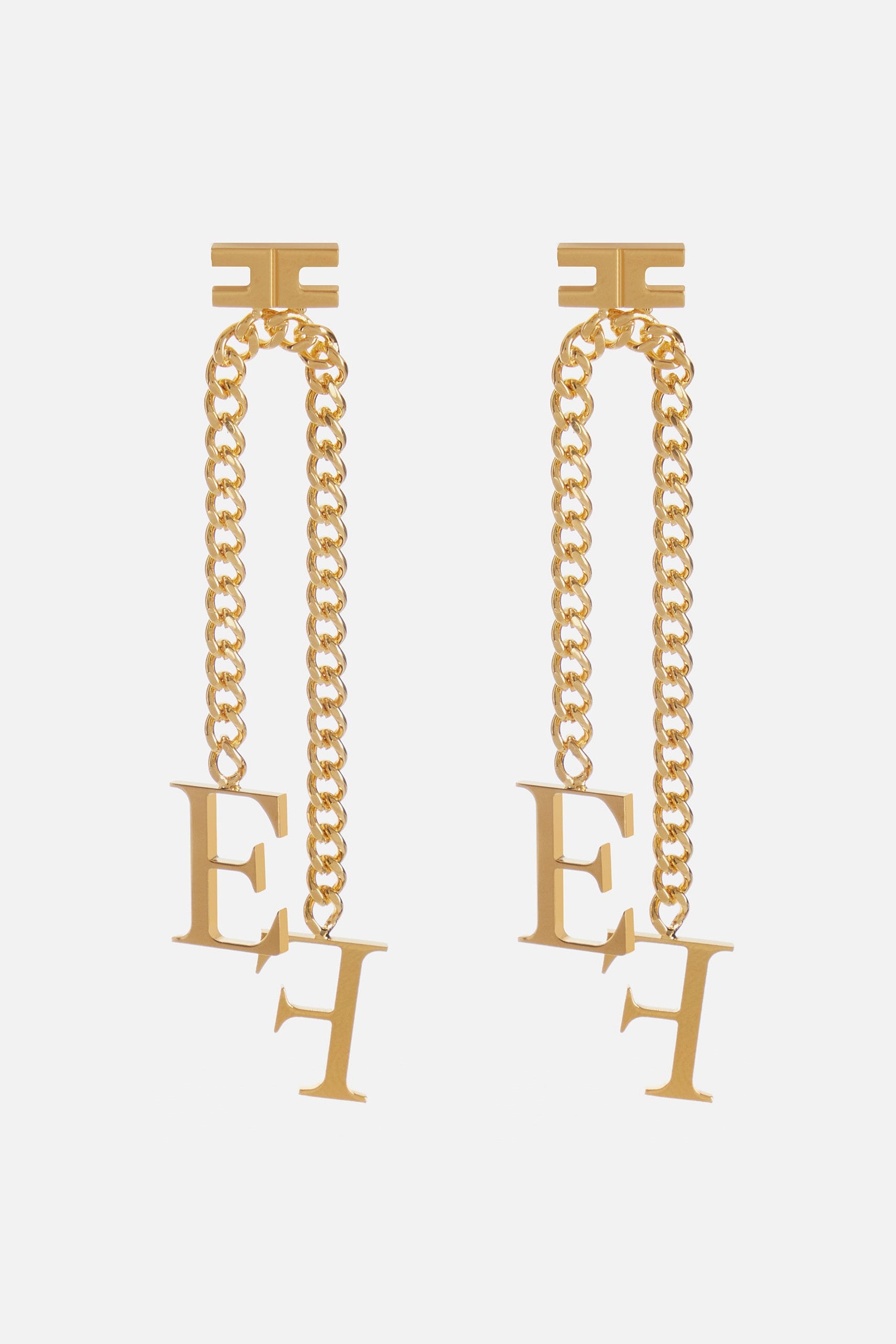 Orecchini Lunghi A Catena Doppia Placcati Oro TATA GISELE - 7 Cm Di Eleganza Senza Tempo Per Donna