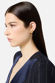 Elisabetta Franchi Orecchini Logo a Lobo OR60A57E2 ORO GIALLO