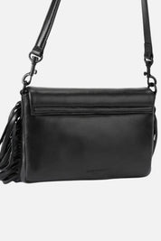 Kurt Geiger Oxford Fringe Drench Shoulder Bag In Pelle con Frange 5846300109 BLACK