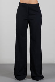 Elisabetta Franchi Pantalon Sartoriali i In Gabardina PA22868E2 NERO