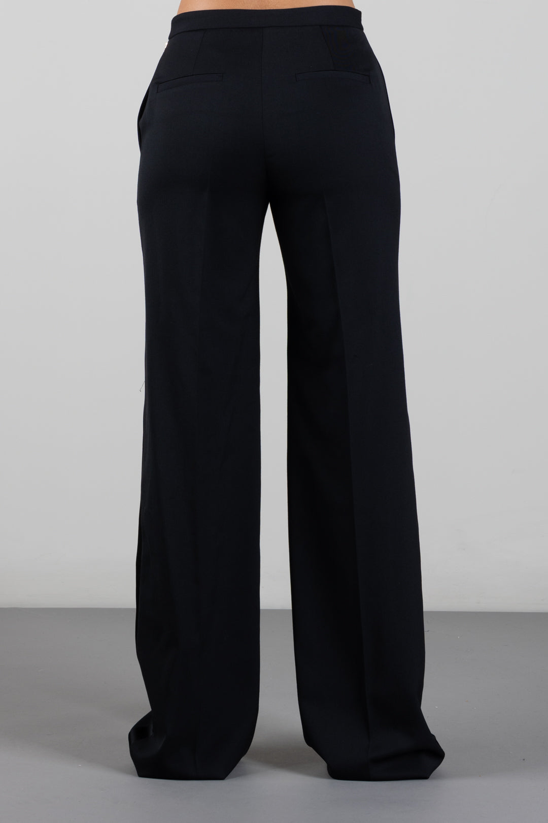 Elisabetta Franchi Pantalon Sartoriali i In Gabardina PA22868E2 NERO