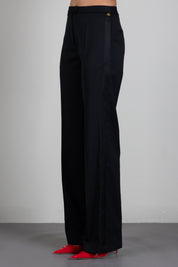 Elisabetta Franchi Pantalon Sartoriali i In Gabardina PA22868E2 NERO