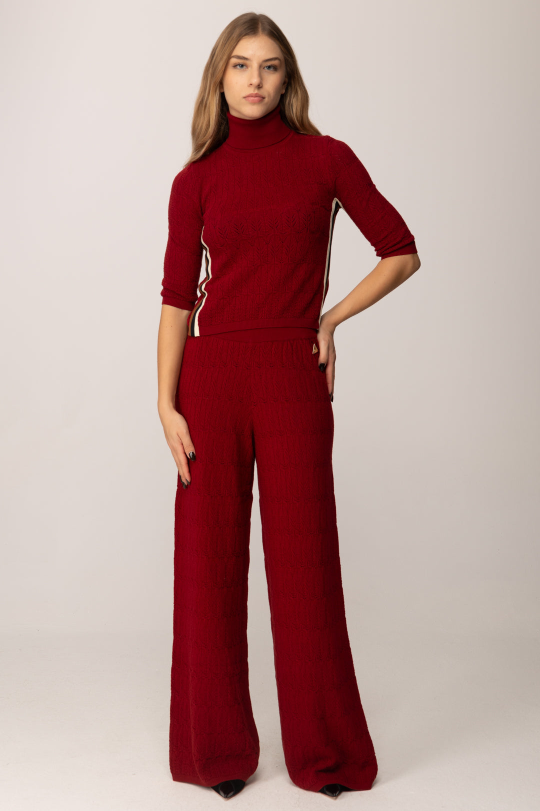 Akep Pantalone In Maglia Punto Pizzo Stretch
 PTKD11007 RIBES