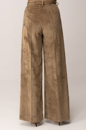 Manila Grace Pantalone In Velluto a Costine MILITARE