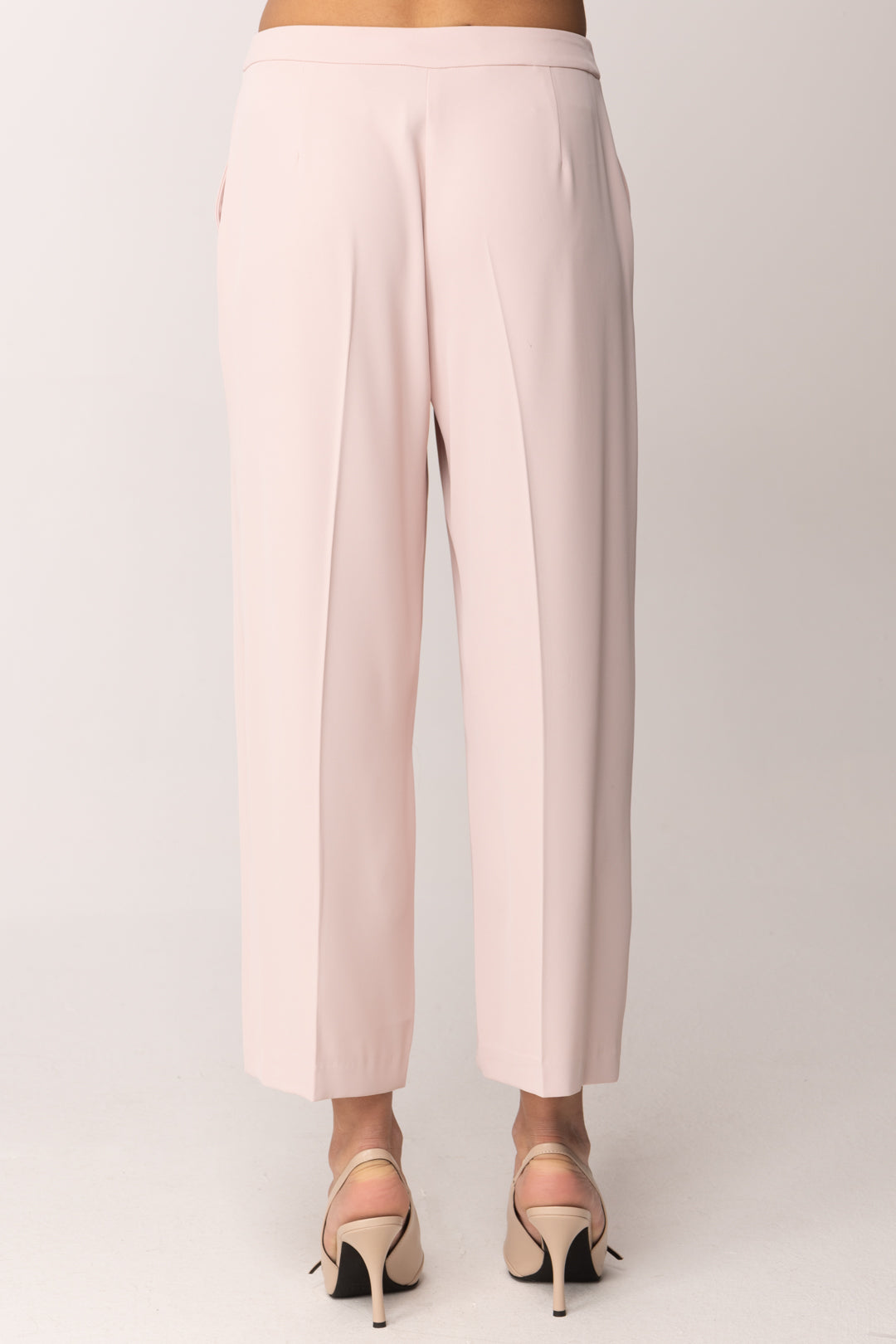 Hanita Pantalone Palazzo con Piega Centrale H.P1608.4558 ROSA QUARZO