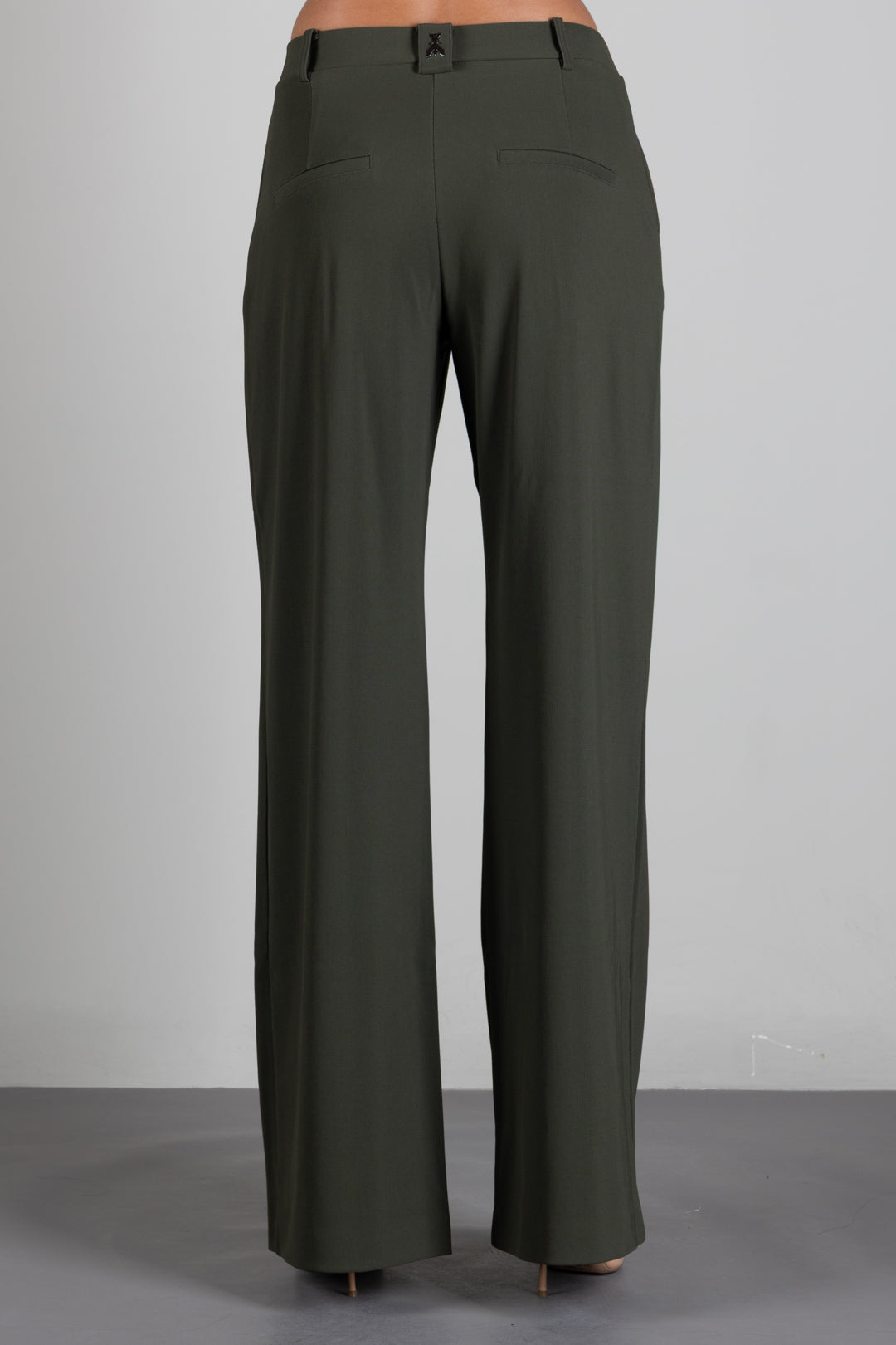 Patrizia Pepe Pantalone Palazzo con Pinces 8P0462 C8001 MYSTERIOUS GREEN