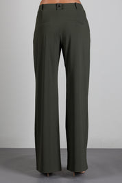 Patrizia Pepe Pantalone Palazzo con Pinces 8P0462 C8001 MYSTERIOUS GREEN
