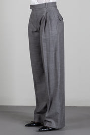 Patrizia Pepe Pantalone Relaxed Fit In Misto Lyocell e Viscosa 8P0535 C0250 GRAY FLANNEL