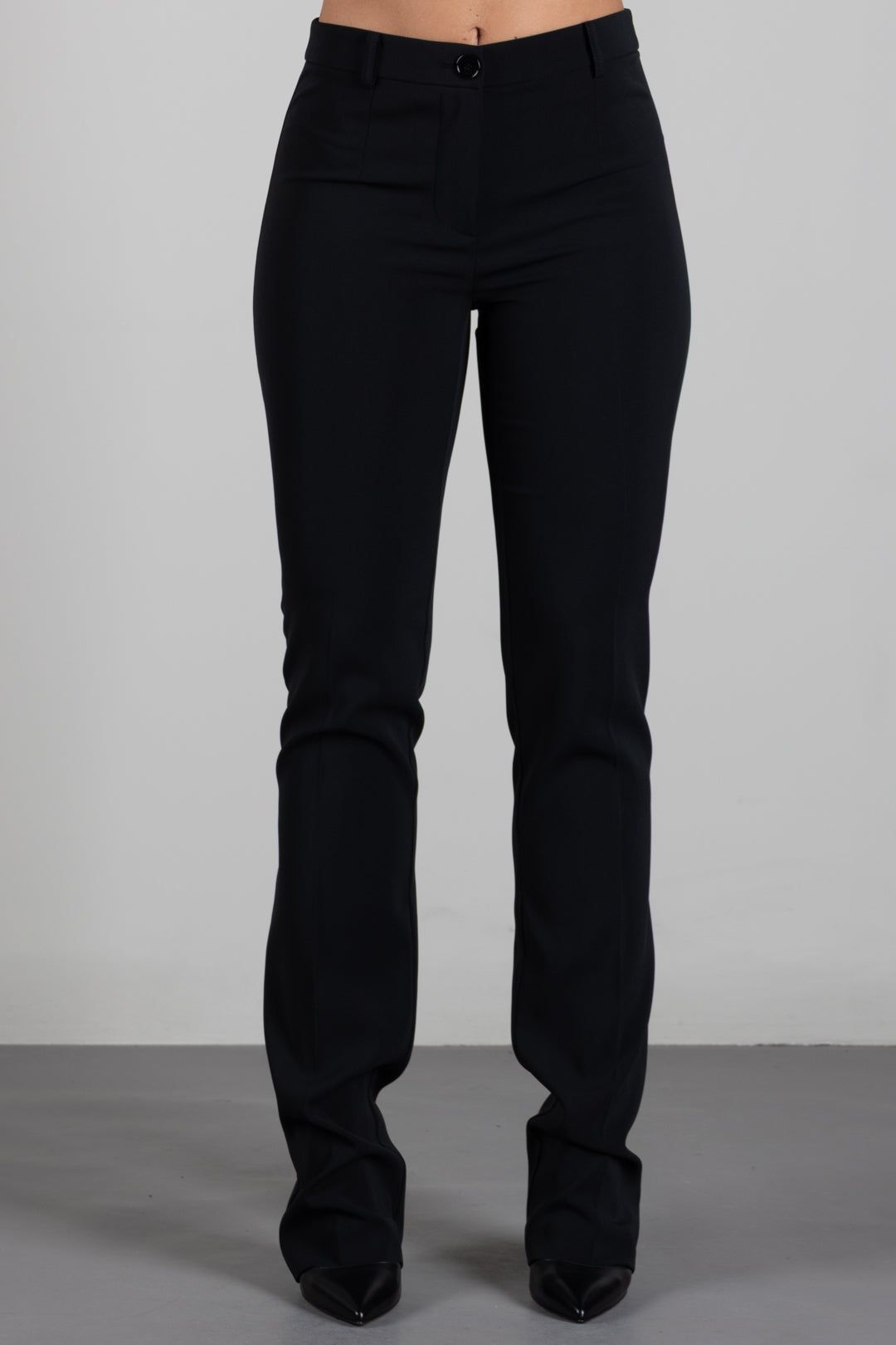 Patrizia Pepe Pantalone Slim Fit a Vita Alta 8P0620 A6F5 NERO