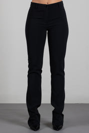 Patrizia Pepe Pantalone Slim Fit a Vita Alta 8P0620 A6F5 NERO