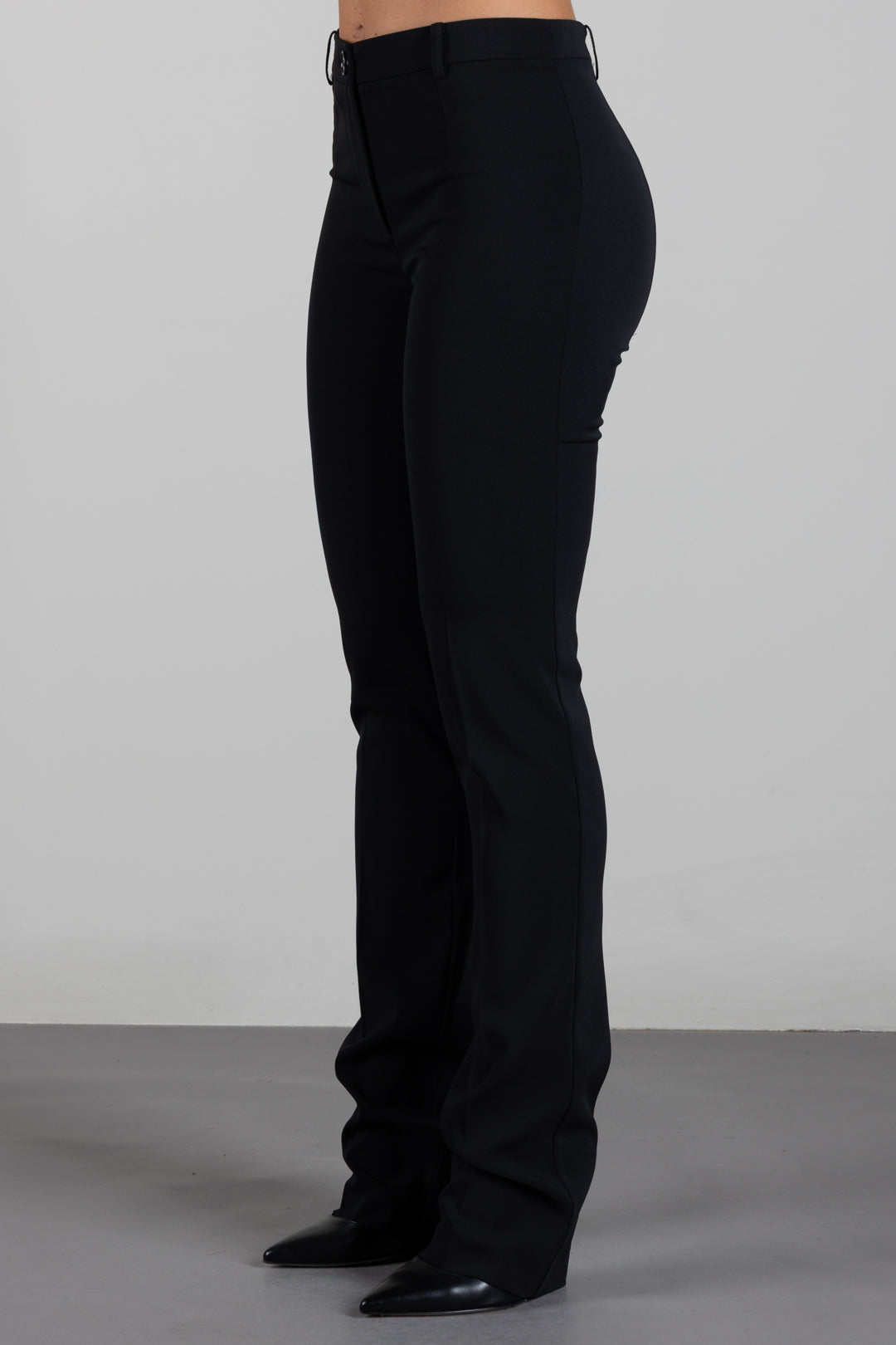 Patrizia Pepe Pantalone Slim Fit a Vita Alta 8P0620 A6F5 NERO