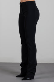 Patrizia Pepe Pantalone Slim Fit a Vita Alta 8P0620 A6F5 NERO