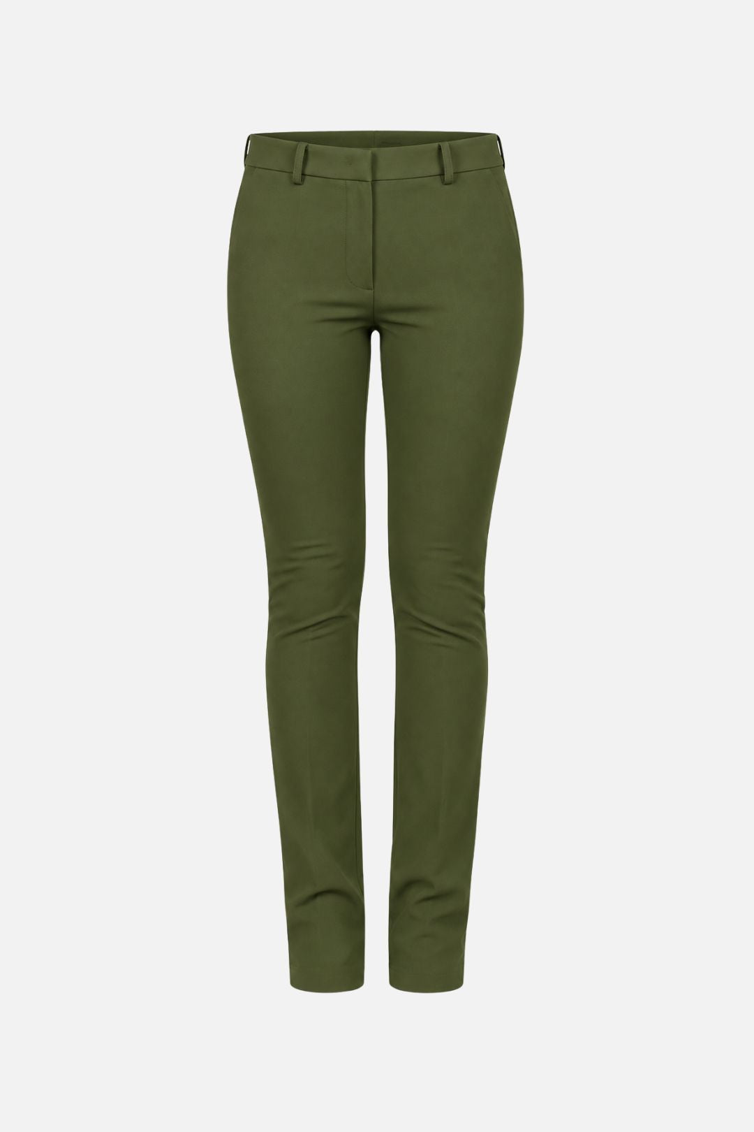 Patrizia Pepe Pantalone Slim In Doppio Crêpe Stretch 8P0203 A737 MYSTERIOUS GREEN