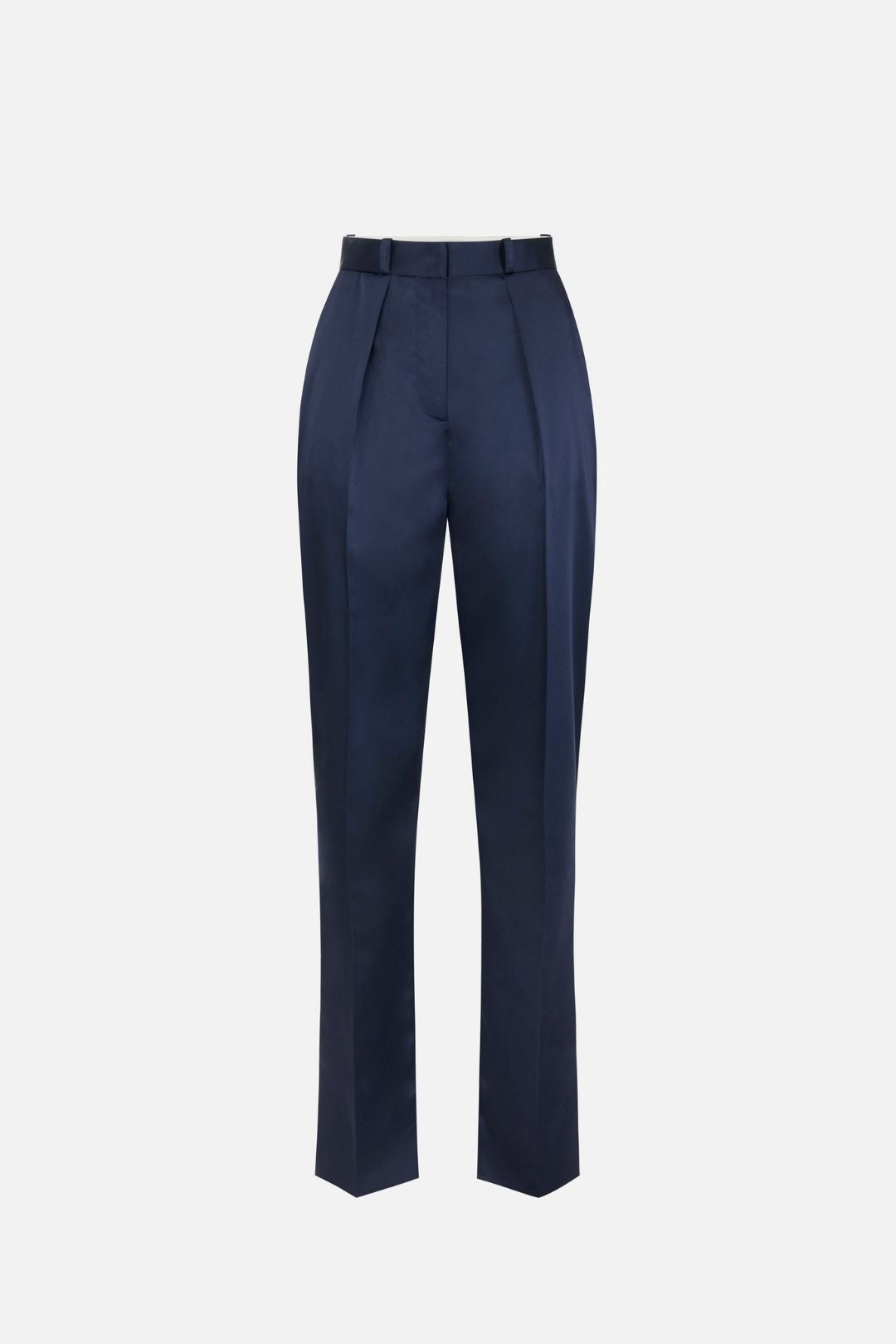 Elisabetta Franchi Pantaloni a Palazzo con Pinces PA18266E2 BLU NOTTE