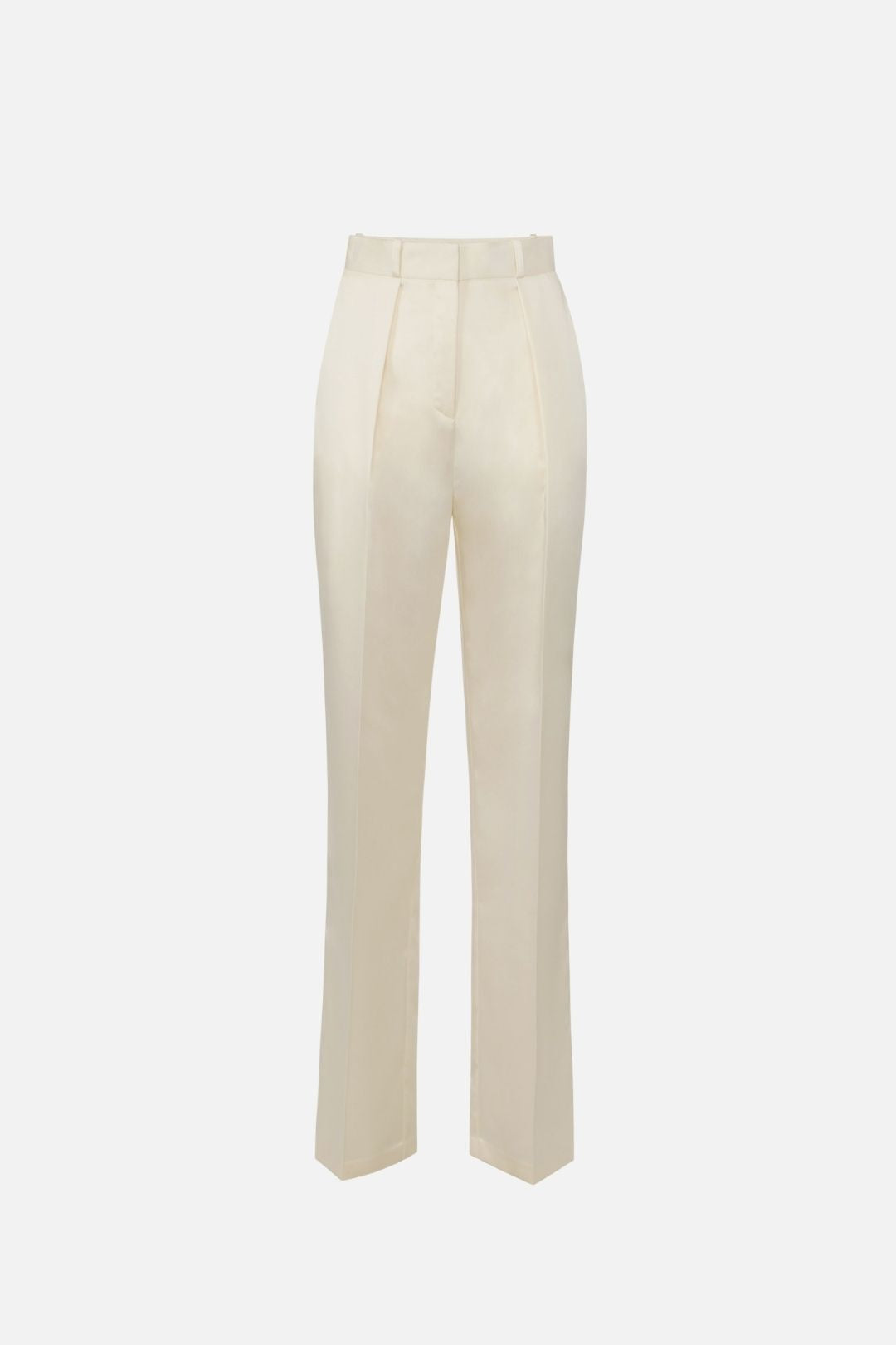 Elisabetta Franchi Pantaloni a Palazzo con Pinces PA18266E2 BURRO