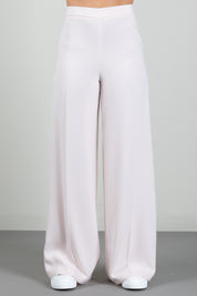 Elisabetta Franchi Bambina Pantaloni a Palazzo In Crêpe con Logo Tono Su Tono EFPA3340GA022.C063