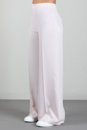 Elisabetta Franchi Bambina Pantaloni a Palazzo In Crêpe con Logo Tono Su Tono EFPA3340GA022.C063