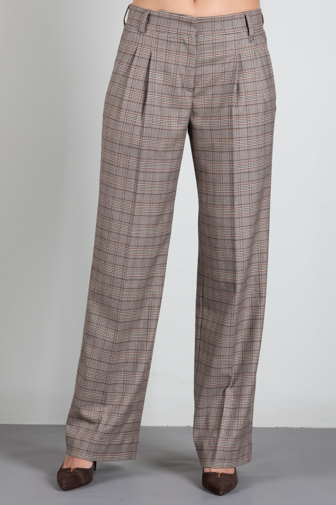 Aniye By Pantaloni Baggy Cleo a Quadri 181025 GALLES :AI26