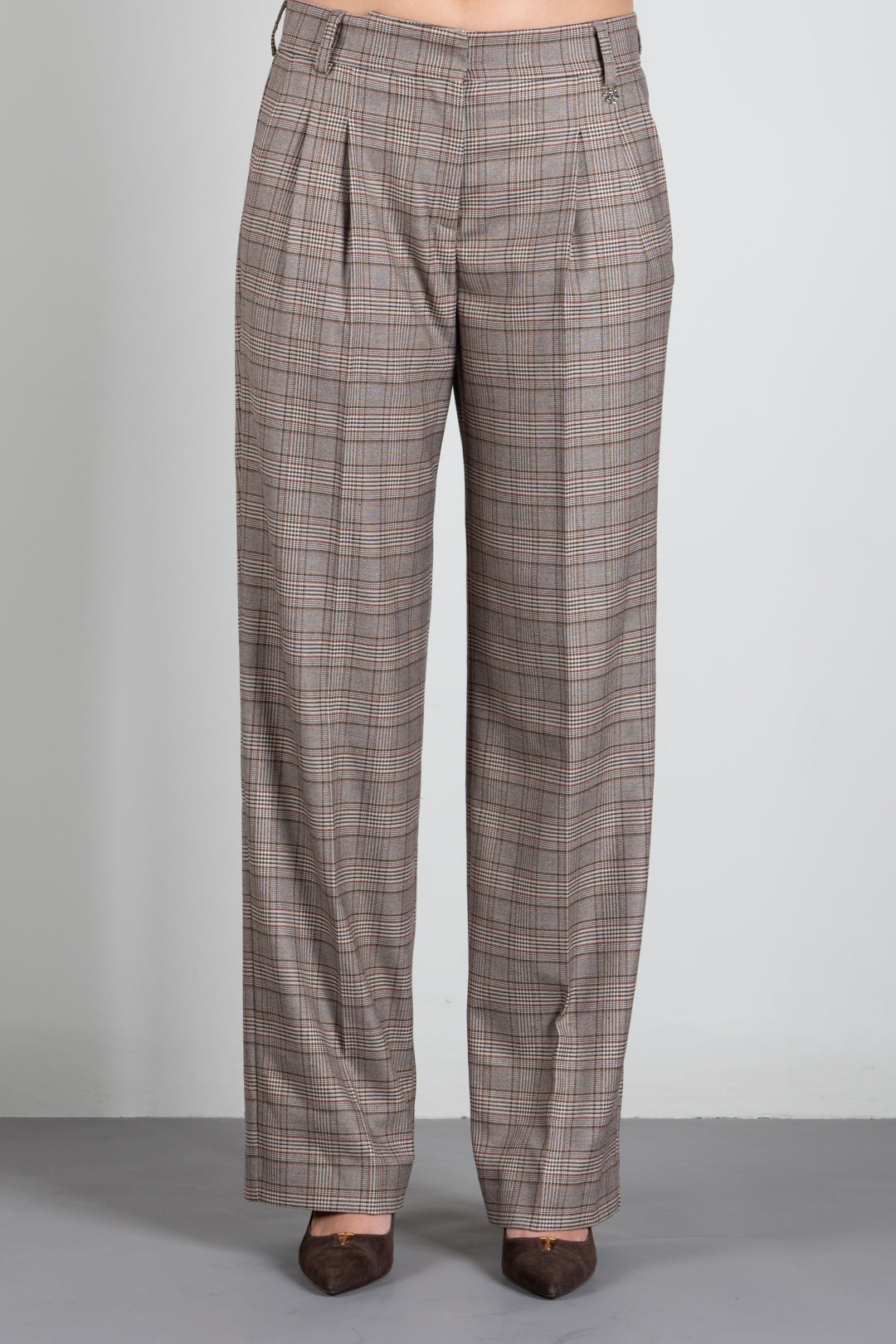 Aniye By Pantaloni Baggy Cleo a Quadri 181025 GALLES :AI26