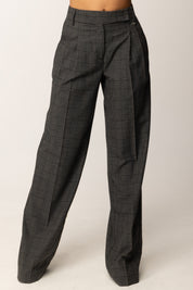 Aniye By Pantaloni Baggy Daliah Motivo Check 181246 STONE CHECK