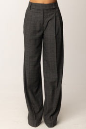 Aniye By Pantaloni Baggy Daliah Motivo Check 181246 STONE CHECK