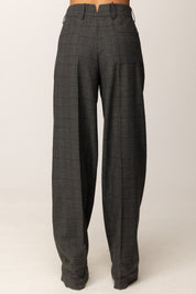 Aniye By Pantaloni Baggy Daliah Motivo Check 181246 STONE CHECK