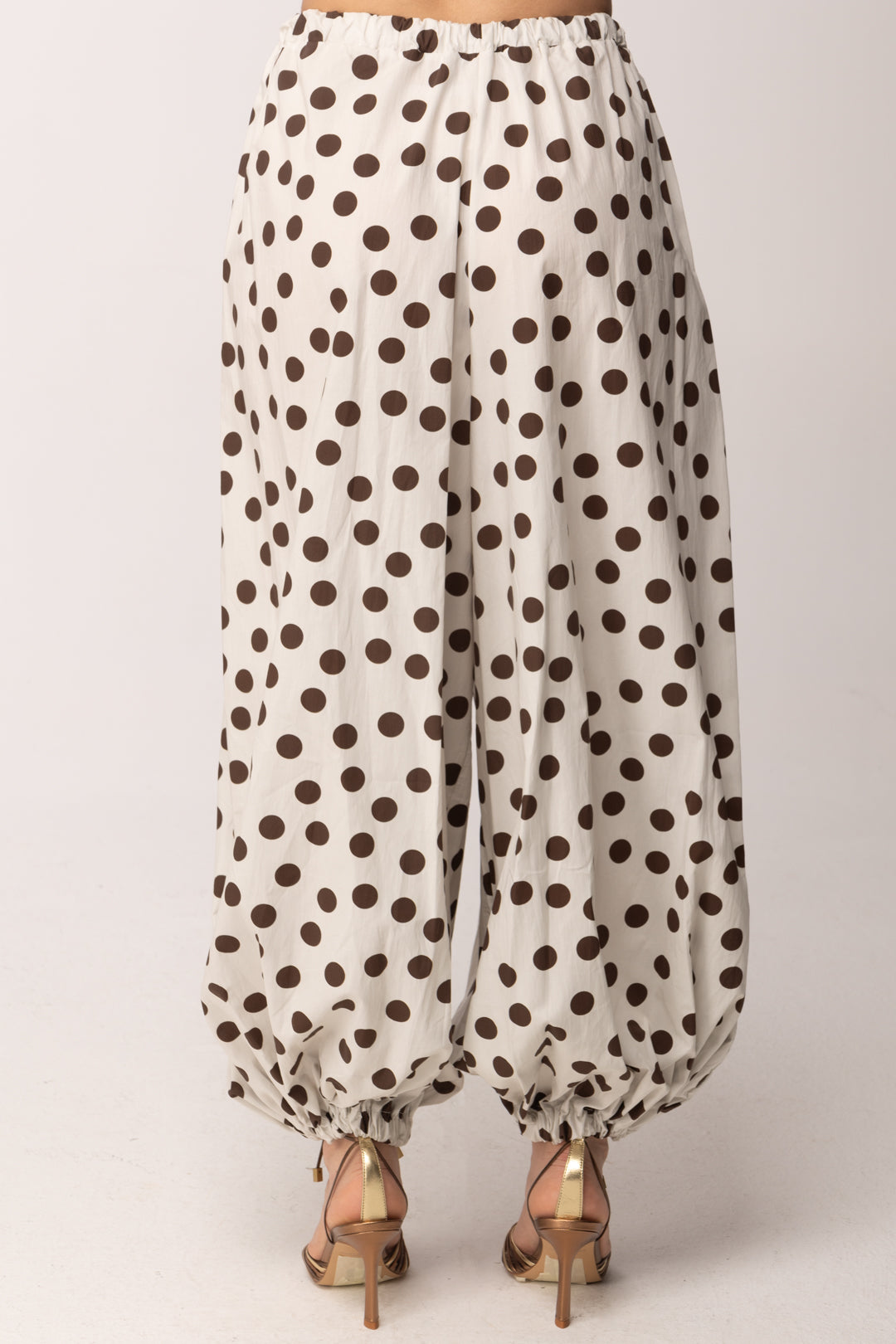 Khloe Femme Pantaloni Balloon a Pois 259150 BEIGE/CACAO