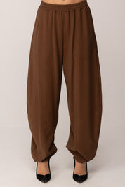 Twin-set Pantaloni Balloon con Elastico Alla Caviglia
 252TF2022 BISON