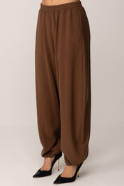 Twin-set Pantaloni Balloon con Elastico Alla Caviglia
 252TF2022 BISON