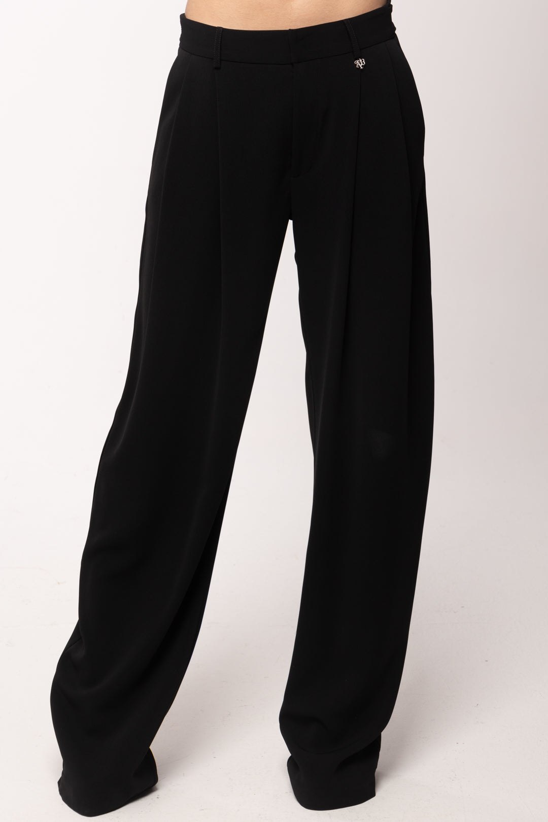 Aniye By Pantaloni Bella con Pinces 185003 BLACK PE26