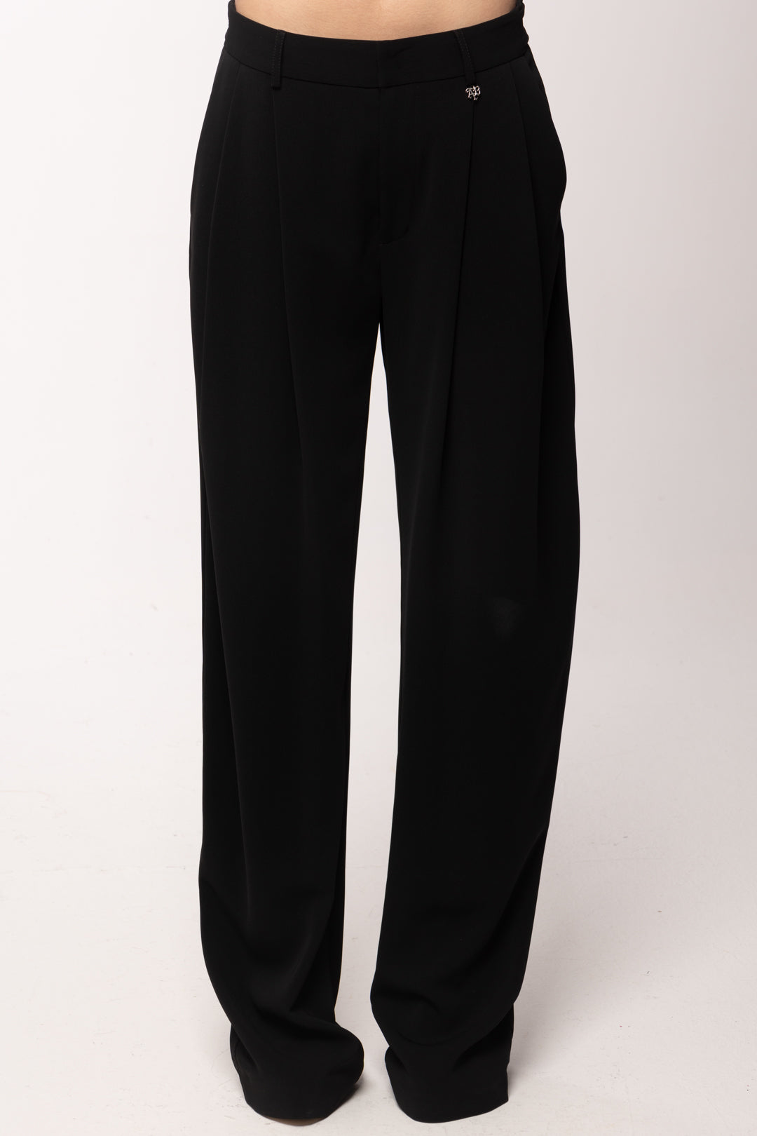 Aniye By Pantaloni Bella con Pinces 185003 BLACK PE26