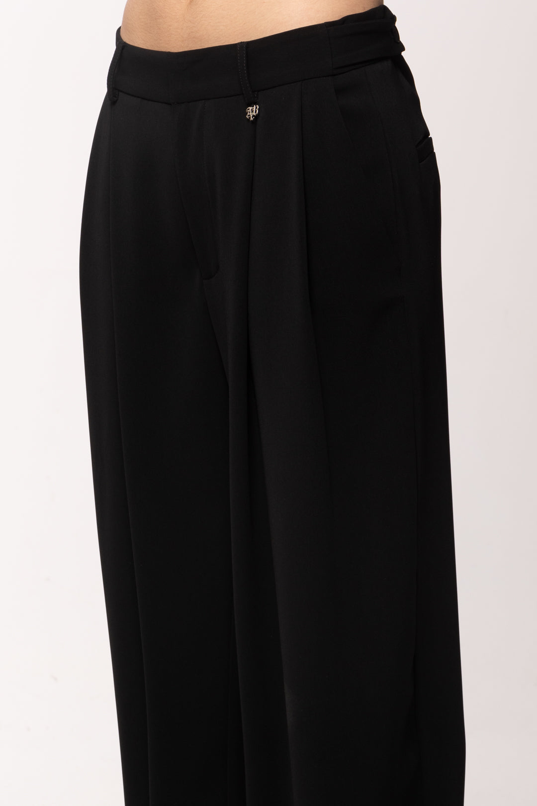 Aniye By Pantaloni Bella con Pinces 185003 BLACK PE26