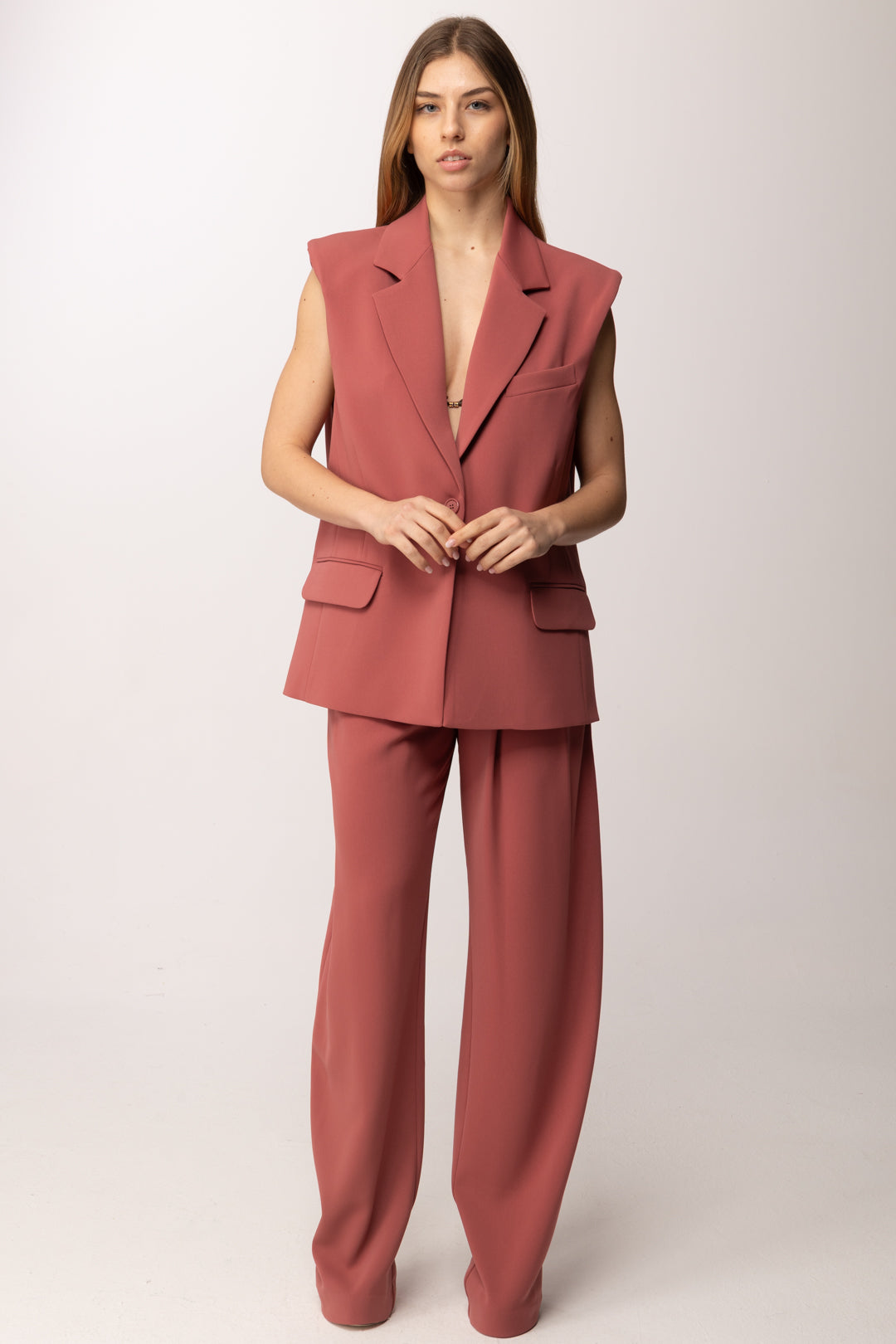 Aniye By Pantaloni Bella con Pinces 185003 DEEP RIBBON :PE26