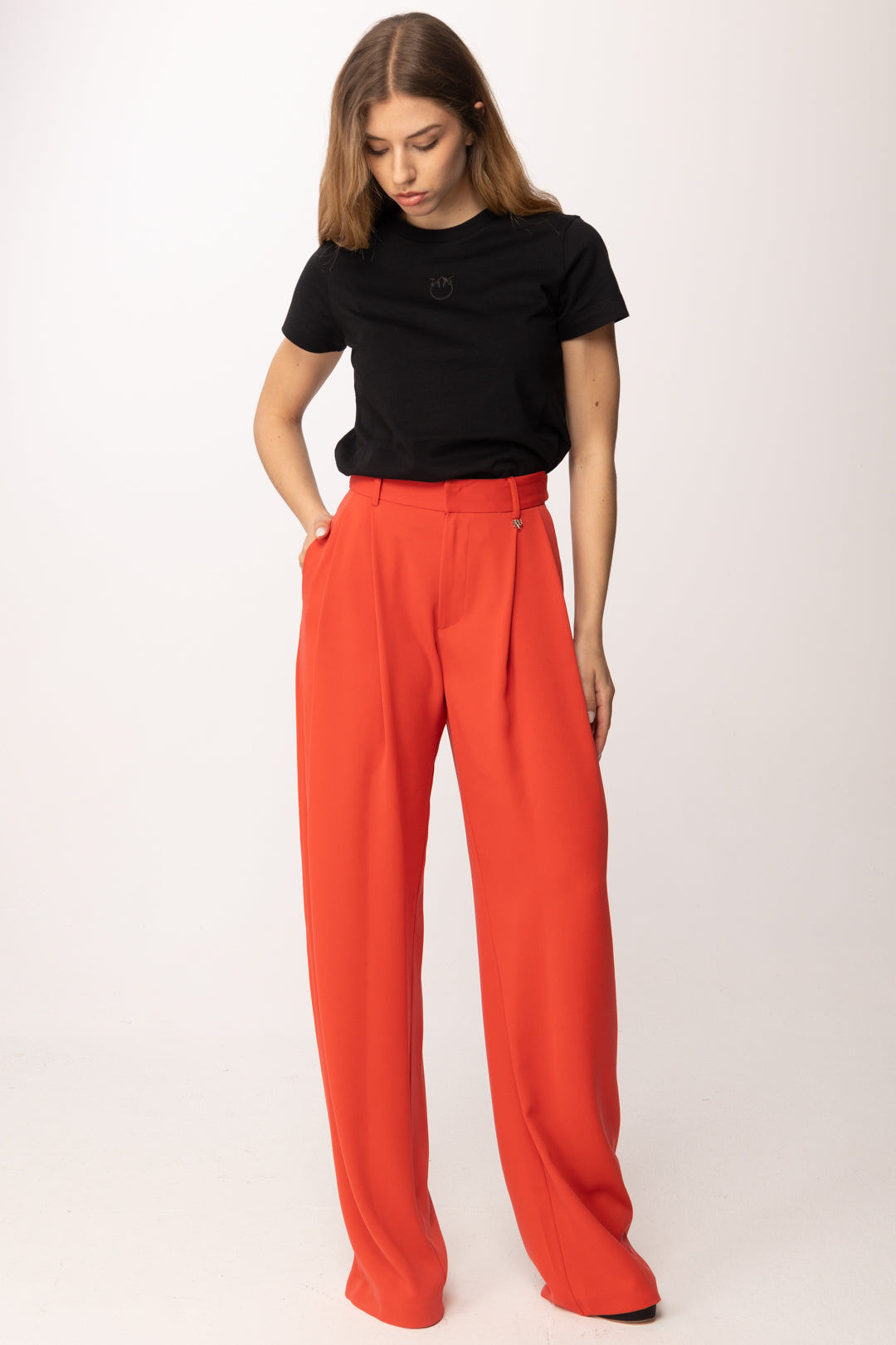 Aniye By Pantaloni Bella con Pinces 185003 HOT PEPPER PE26