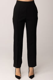 Meme Road Pantaloni Classici con Piping Frontale M8409P NERO