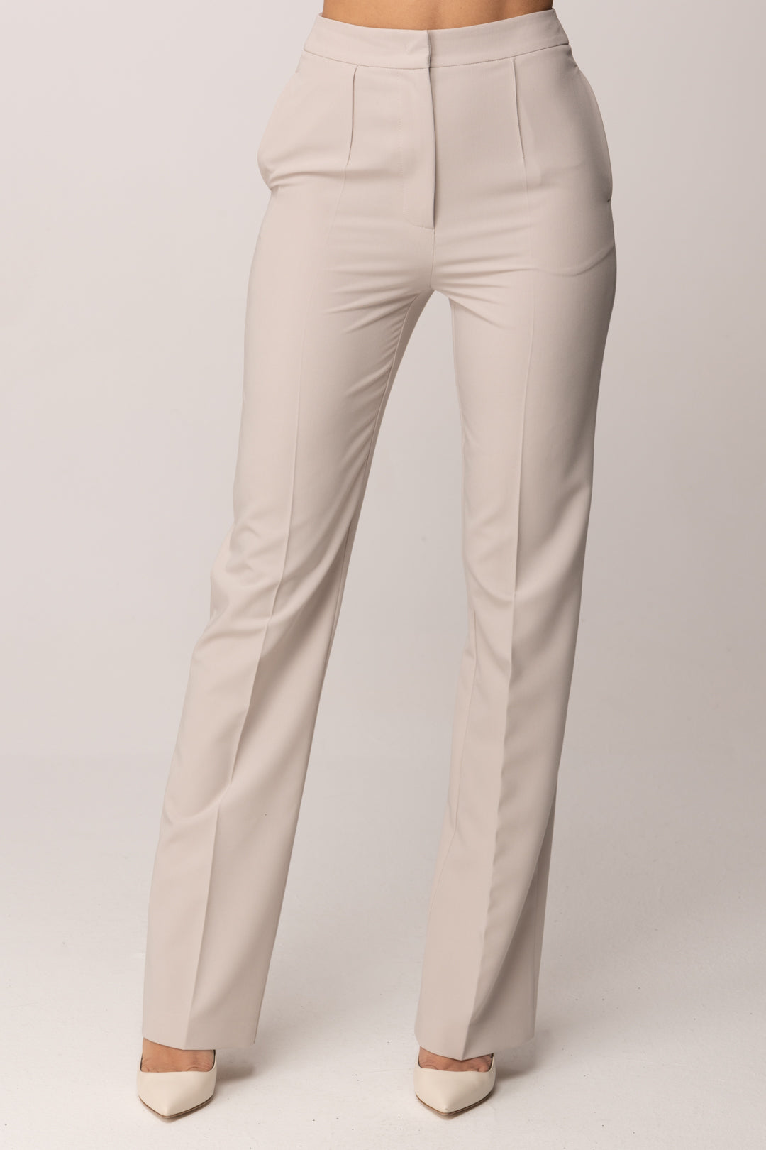 Patrizia Pepe Pantaloni Classici con Stiropiega 8P0800 A498 CLOUD GRAY