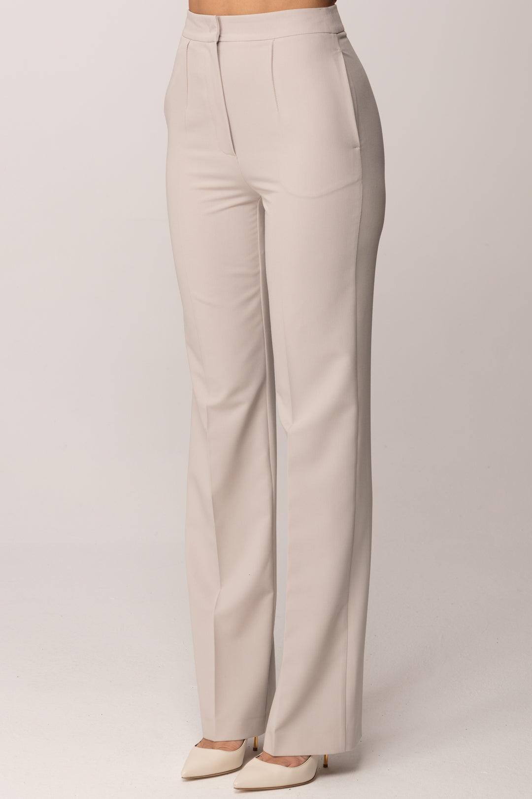 Patrizia Pepe Pantaloni Classici con Stiropiega 8P0800 A498 CLOUD GRAY