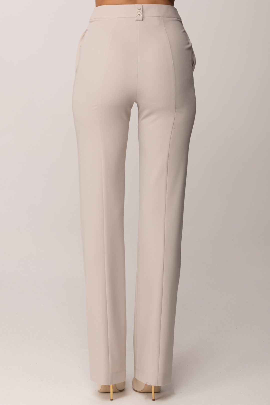 Patrizia Pepe Pantaloni Classici con Stiropiega 8P0800 A498 CLOUD GRAY