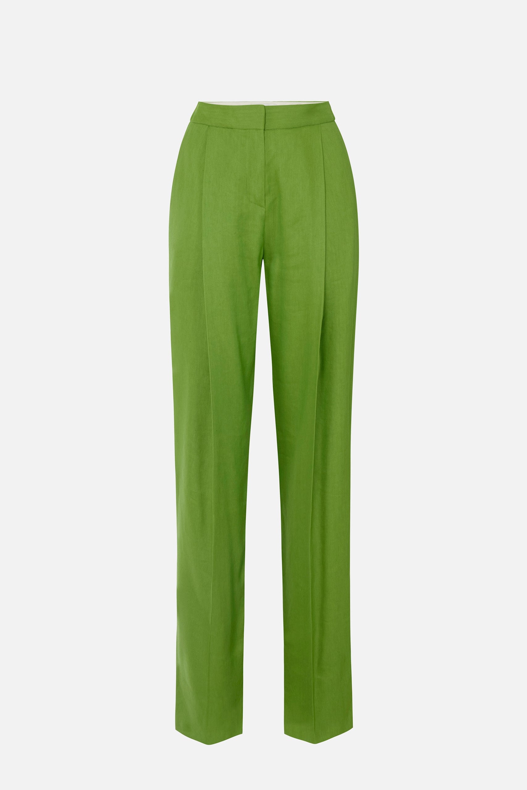 Elisabetta Franchi Pantaloni con Pinces In Misto Lino PA17962E2 ALOE