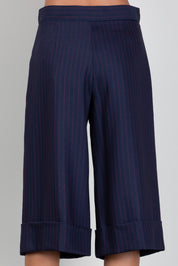 Elisabetta Franchi Bambina Pantaloni Culotte Gessati EFBE0880ML029.D213