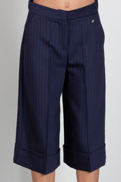 Elisabetta Franchi Bambina Pantaloni Culotte Gessati EFBE0880ML029.D213