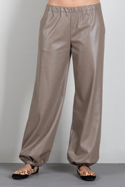Aniye By Pantaloni Effetto Pelle con Fondo Elasticizzato 181194 TOFFEE :AI26