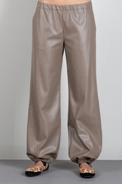 Aniye By Pantaloni Effetto Pelle con Fondo Elasticizzato 181194 TOFFEE :AI26