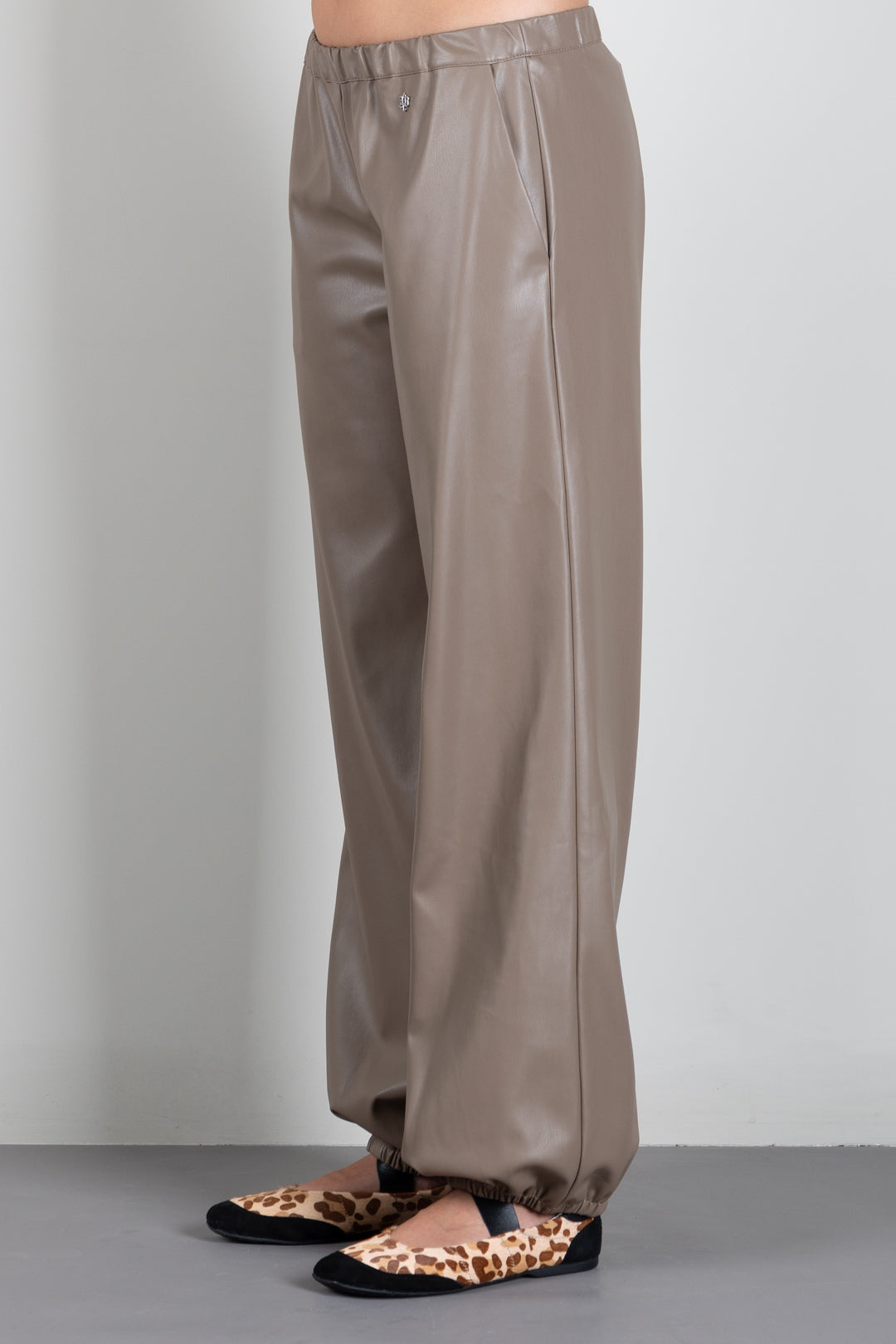 Aniye By Pantaloni Effetto Pelle con Fondo Elasticizzato 181194 TOFFEE :AI26