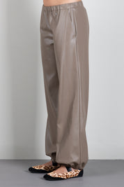 Aniye By Pantaloni Effetto Pelle con Fondo Elasticizzato 181194 TOFFEE :AI26
