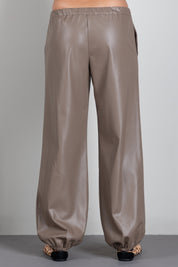 Aniye By Pantaloni Effetto Pelle con Fondo Elasticizzato 181194 TOFFEE :AI26